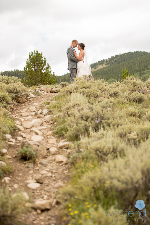 bride and groom,Rocky Mountains